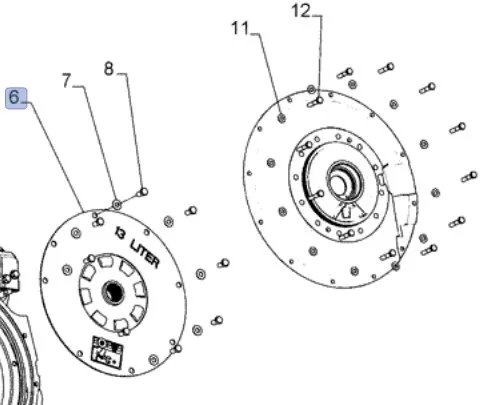 87643110 - Демпфер ДВС комб. Case 8230/40/50